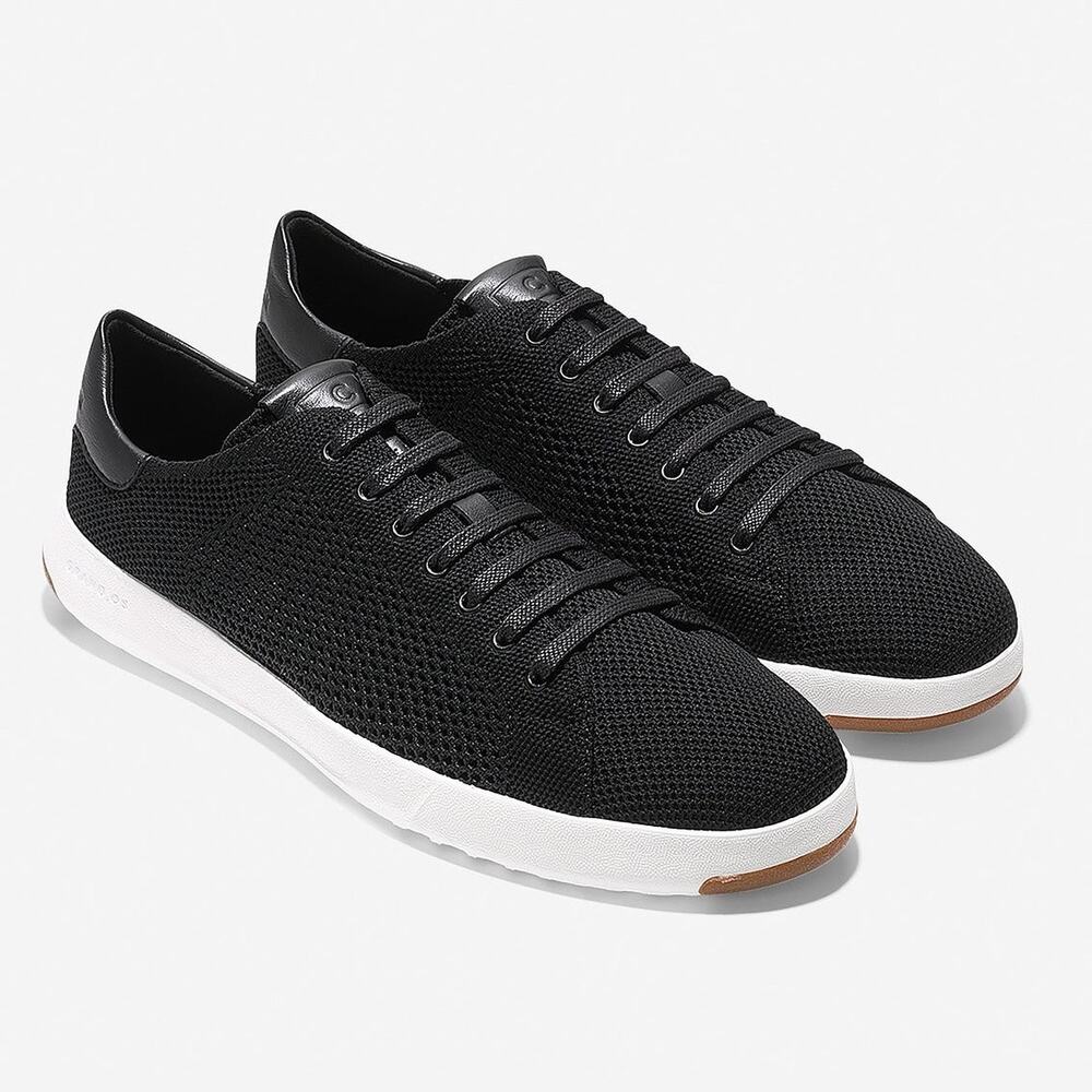 Cole Haan GrandPro Stitchlite Tennis Sneaker Shoes Oxford Black Optic White 12